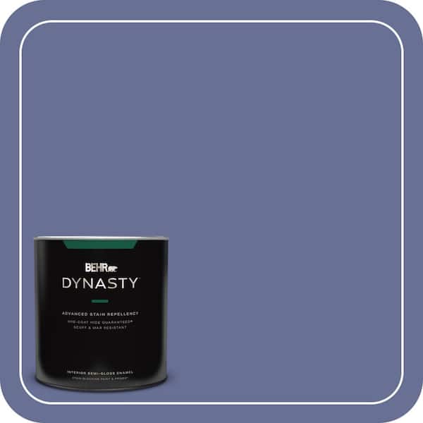 BEHR DYNASTY 1 qt. #620D-6 Royal Intrigue Semi-Gloss Enamel Interior Stain-Blocking Paint and Primer