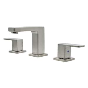 Capri 8 in. Widespread 2-Handle Bathroom Faucet in Brushed Nickel