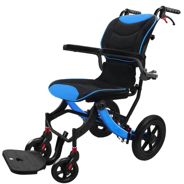 Numhew Ergonomic Transport Wheelchair Lightweight Foldable with