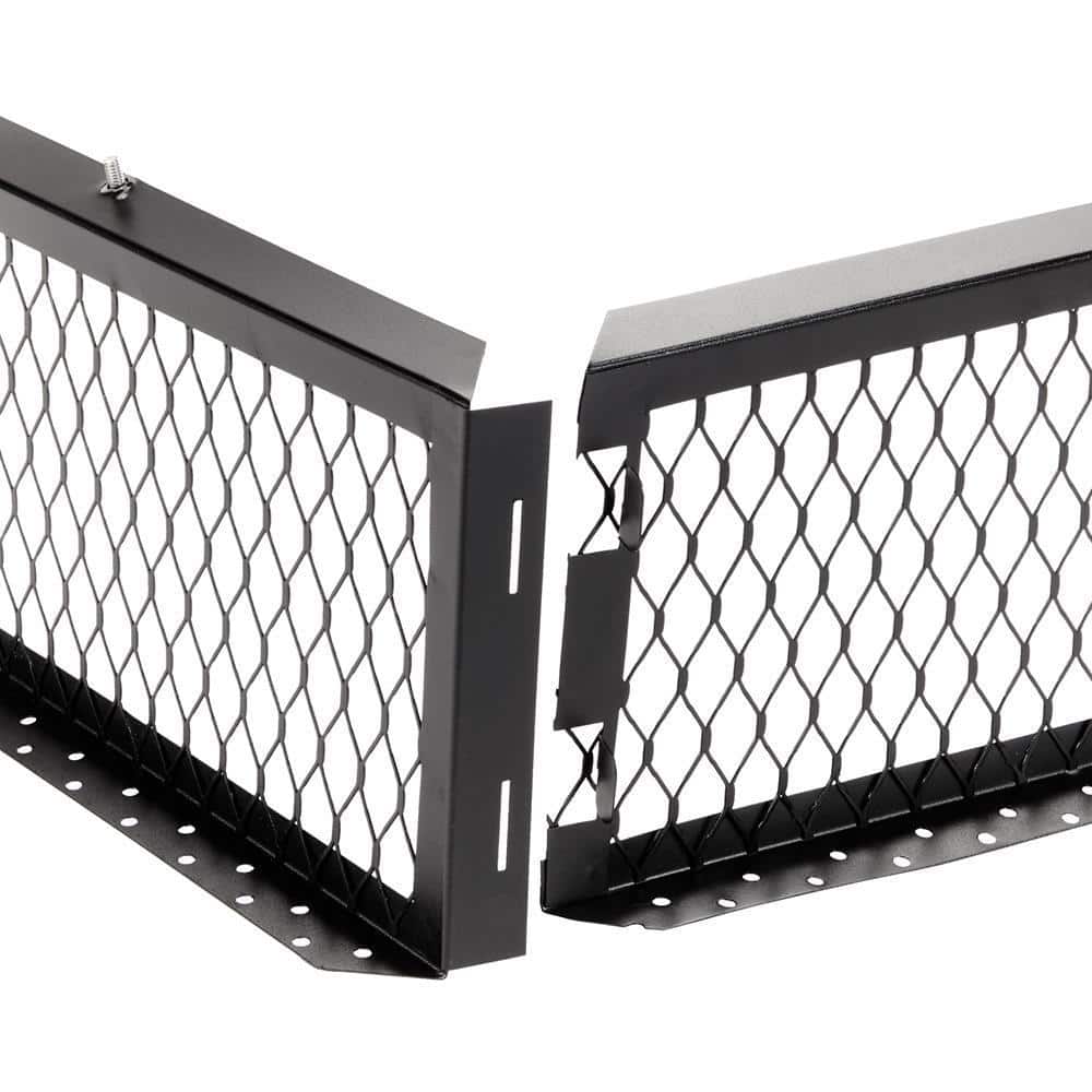 Rectangular Black Galvanized Steel Multi-Flue Chimney Cap