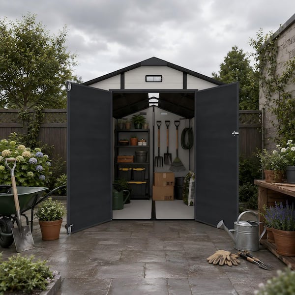 32mm チャーチトレンチ バグズトルーパー 高品質ミニチュア ガレージキット CARBUTLER 8 ft. W x 10 ft. D Plastic Outdoor Storage Shed