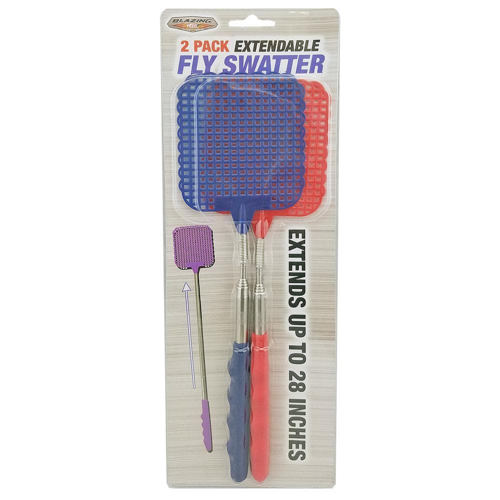 Sonmer Prevent Pest Mosquito Tool Extendable Plastic Fly Swatter 