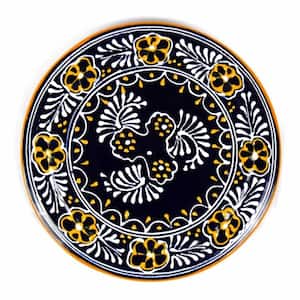 Mexican Blue Pottery Trivet or Wall Decor