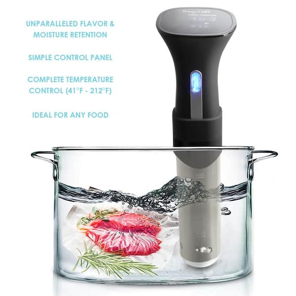 Mecity Sous Vide Precision Cooker Machine 1100W Water Bath  Cooking Steak Vegetable Meat Fish 0.5 Degrees Accuracy Immersion Circulator  with Recipes : Home & Kitchen