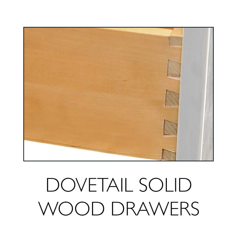 White Shaker 42'' Plywood Base Kitchen Cabinet with MDF Doors