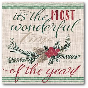 Wonderful Time Of The Year Gallery-Wrapped Canvas Wall Art 16 in. x 16 in.