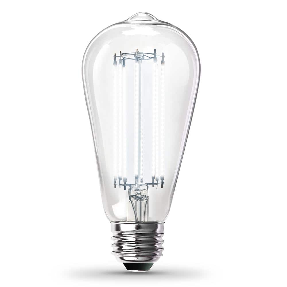 100-Watt Equivalent ST19 Dimmable Cage Filament Clear Glass E26 Vintage Edison LED Light Bulb, Daylight 5000K (1-Pack) price history on PriceWatchPro