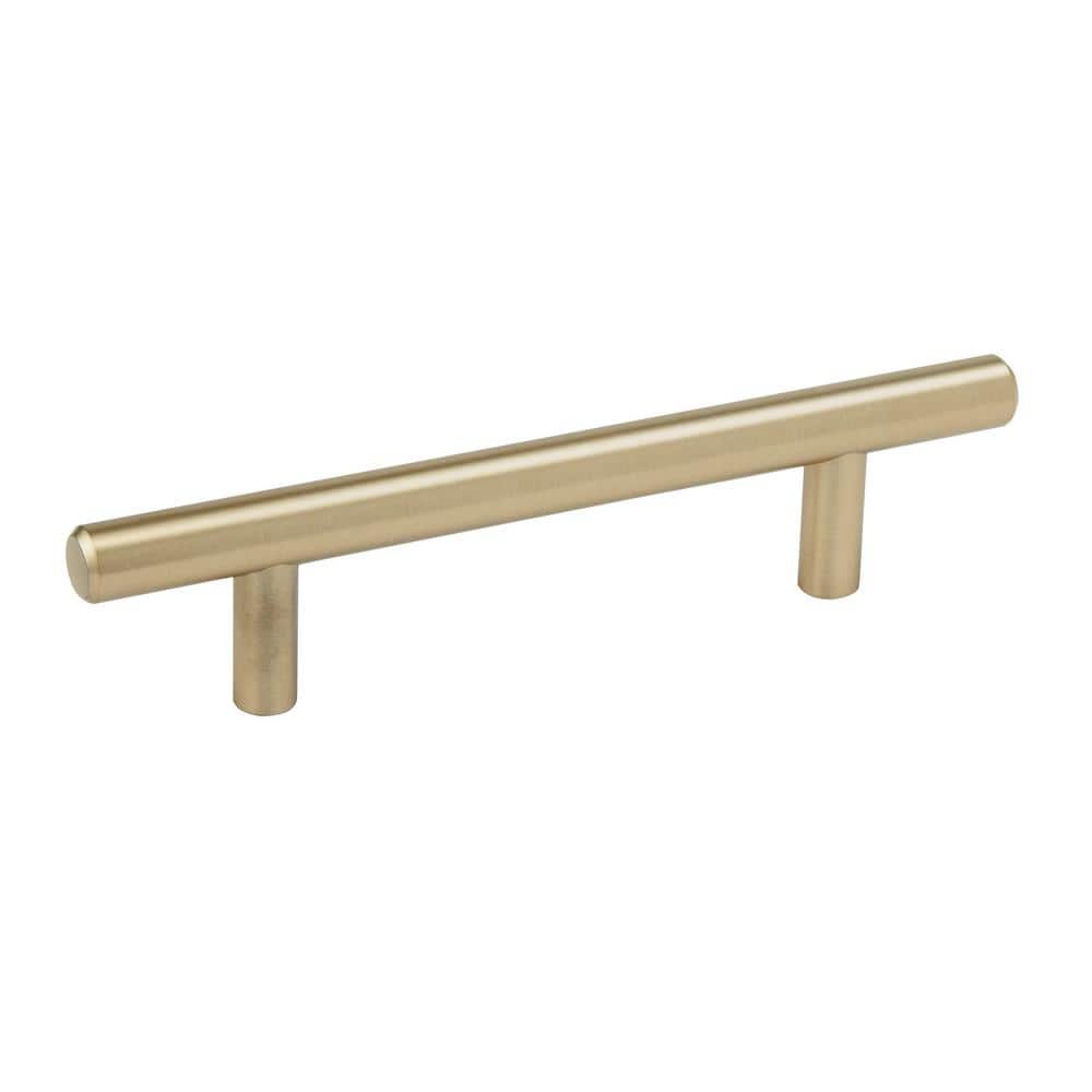 10-Pack Bar Pulls 3-3/4 in.  96mm  Modern Golden Champagne Bar Cabinet Pulls price history on PriceWatchPro