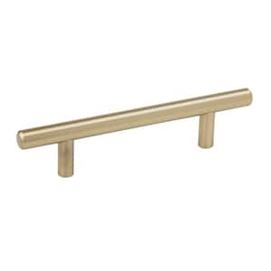 Bar Pulls 3-3/4 in. (96mm) Modern Golden Champagne Bar Cabinet Pull (10-Pack)