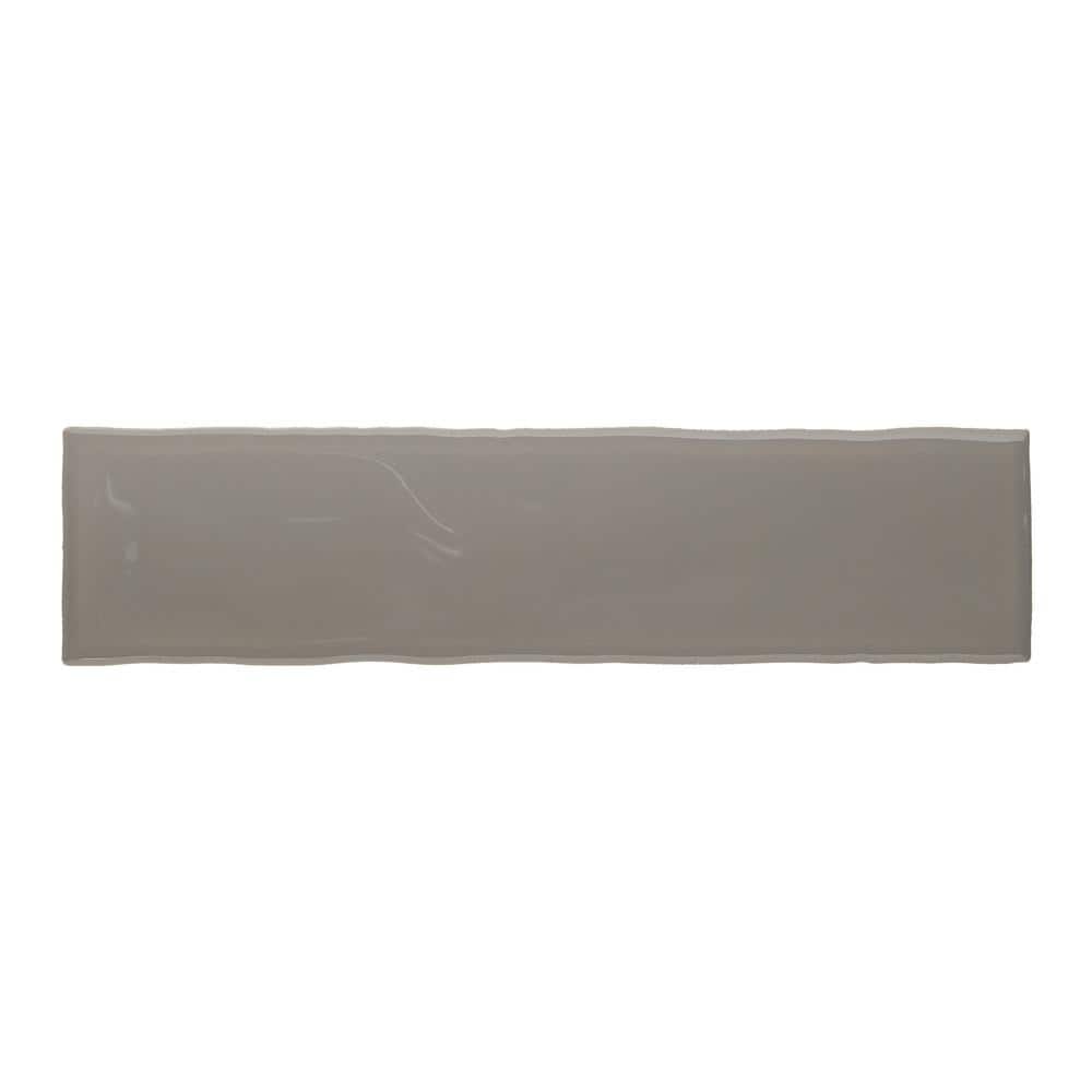 Pebble Shore Glossy Ceramic Subway Wall Tile 3" x 12"