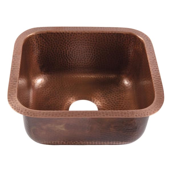 Orwell 16 Gauge 17 in. Copper Undermount Bar Sink in Antique Copper