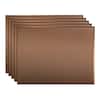 Fasade Rib 18.25 in. x 24.25 in. Vinyl Backsplash Panel in Oil Rubbed ...