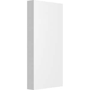 3/4 in. x 3-1/2 in. x 7 in. PVC Standard Foster Plinth block Moulding with Square Edge