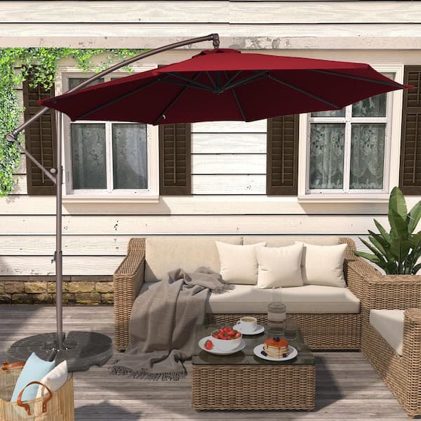 colorful patio table umbrella Cabana 9 ft. with tilt and crank features 3JUN26 Combo Sale Style:ebike+rack+gift box Quick Operation in Seconds WoW | Round Patio