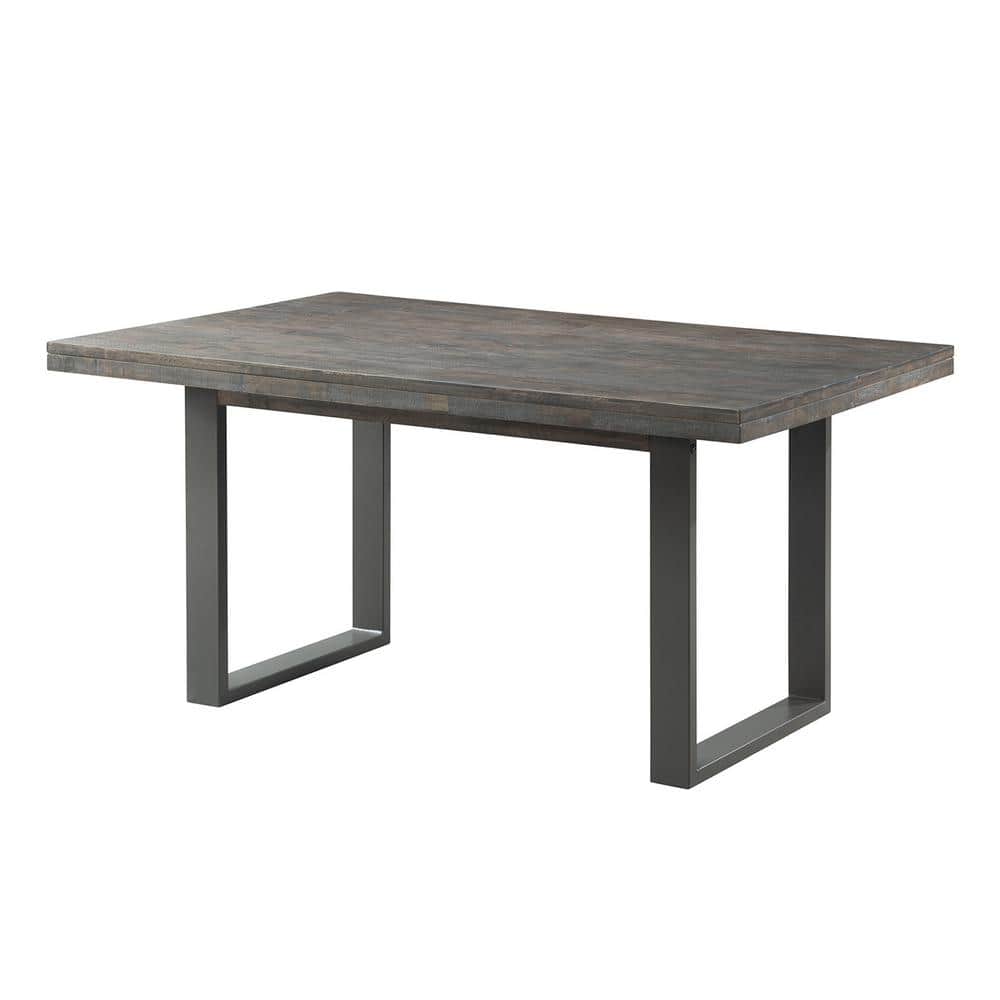 Transitional Sullivan Rectangular Dining Table in Dark Ash