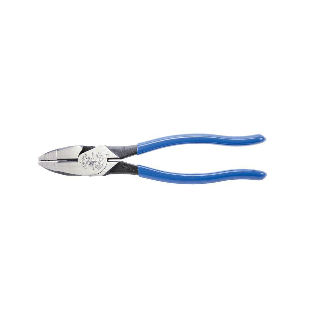 Klein Tools 9 in. Series Duty D2000-9NE Cutting Side Depot High The Heavy - Leverage for Pliers 2000 Home Cutting