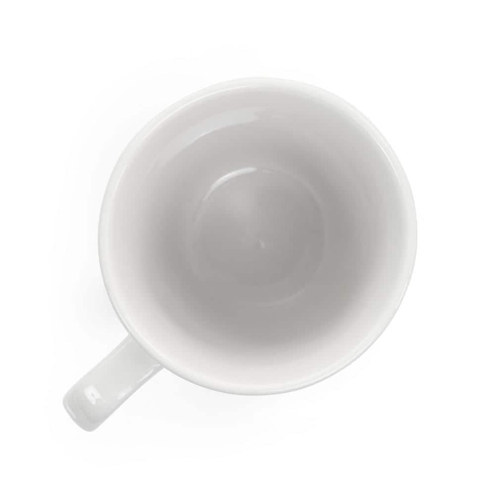 Madeline White Ridged Ceramic Mug Set, 12-Piece