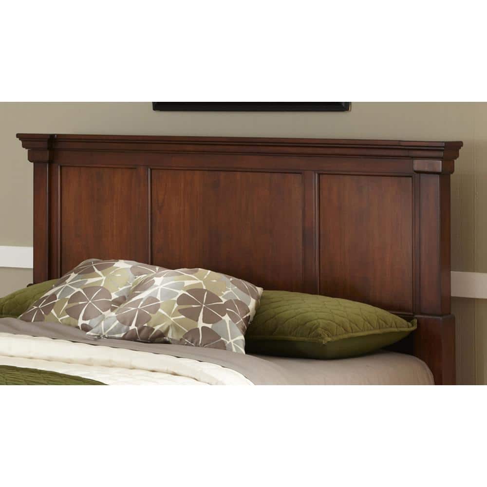 Aspen Rustic Cherry Full/Queen Mahogany Wood Headboard
