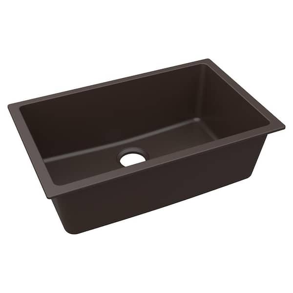 Reviews for Elkay Quartz Classic 30 in. Undermount Single Bowl Mocha