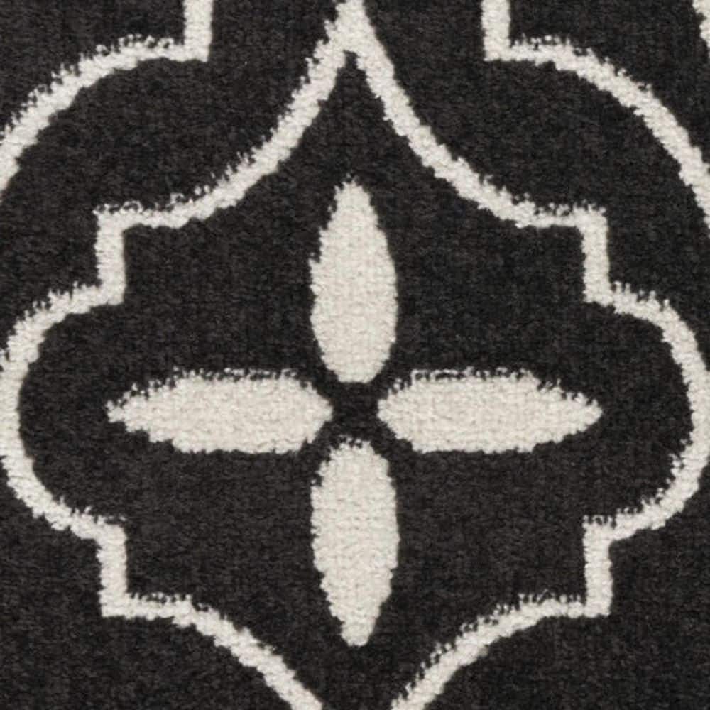 6' X 9' Black and Gray Floral Medallion Non Skid Area Rug price history on PriceWatchPro