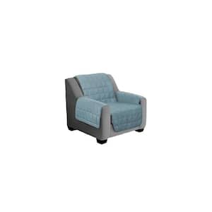 Blue Suede One-Piece Relaxed Fit Chair Furniture Protector