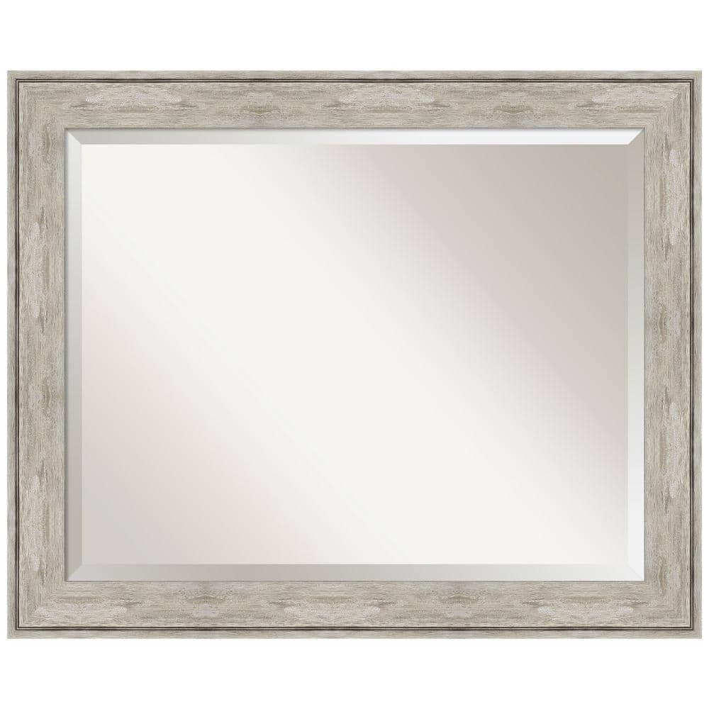 Rectangular Silver Metallic Framed Bathroom Vanity Mirror