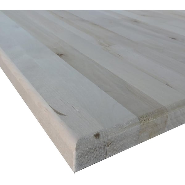 Unbranded 1-1/2 in. x 2 ft. x 5 ft. Allwood Birch Butcher Block Project Panel Table/Island Top with Routed Edges on Both Faces