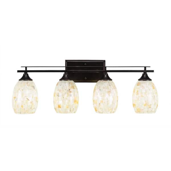 Unbranded Ontario 27 in. 4-Light Dark Granite Vanity Light