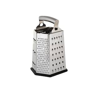 6 Sided Chrome Jumbo Handle Multifunctional Box Grater