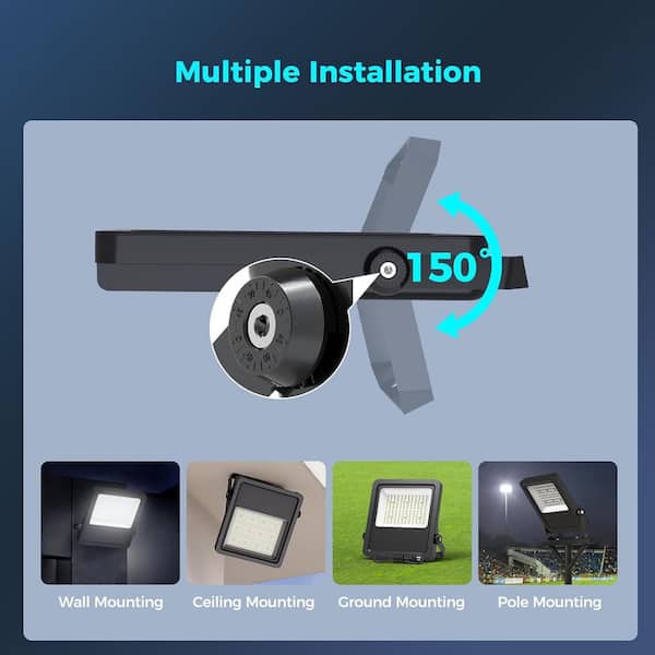 AIKVSXER 36000 LM 240W Black LED Work Light 6000K Daylight WL