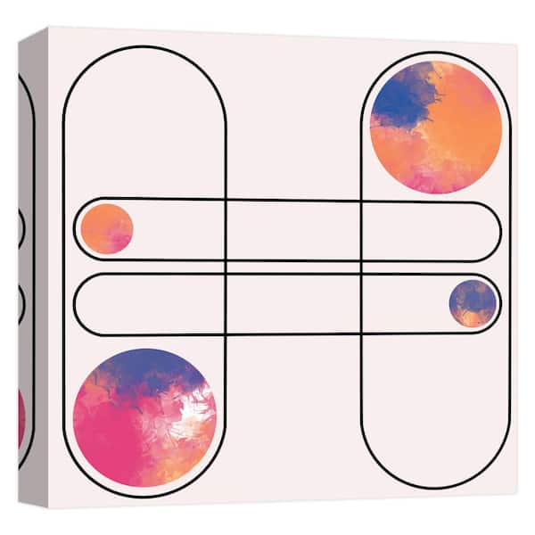 PTM Images "Orbital I'' Canvas Abstract Wall Art 15 in. x 15 in.