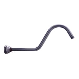16 in. S Shaped Shower Arm with Flange in Oil Rubbed Bronze