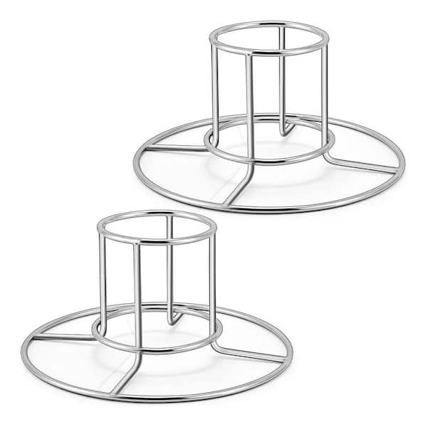 2 Pack Stainless Steel Chicken Rack Stand Beer Can Chicken Roaster for Grill Smoker Oven Dishwasher Safe