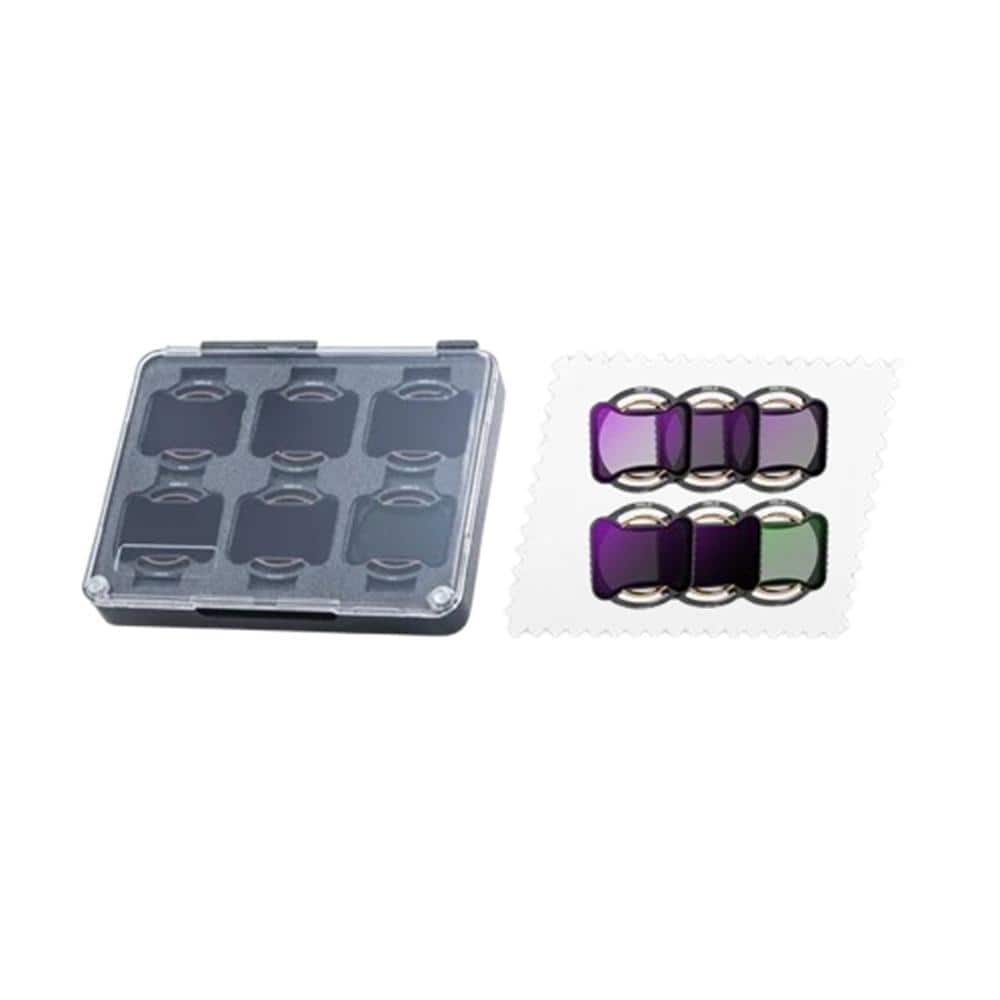 6-Piece High-Definition Optical Glass ND Filter Set with Lightweight Alumin
