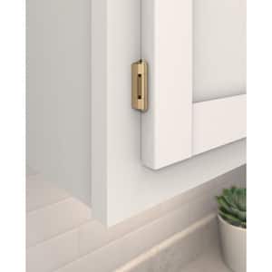 Champagne Bronze 1/4 in. (6 mm) Overlay Double Demountable, Cabinet Hinge (2-Pack)