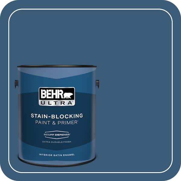 BEHR ULTRA 1 gal. #ICC-85 China Pattern Extra Durable Satin Enamel Interior Paint & Primer