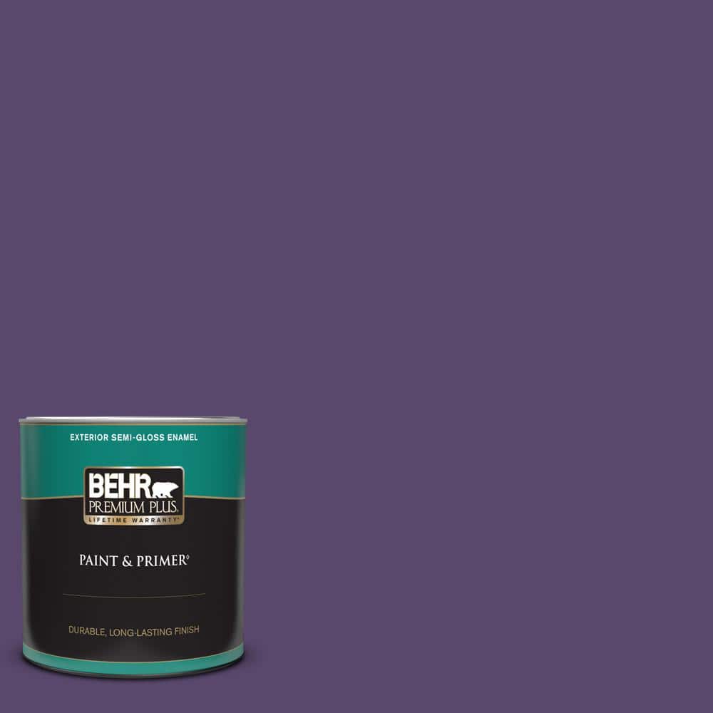 BEHR PREMIUM PLUS 1 qt. P5707 Proper Purple SemiGloss Enamel