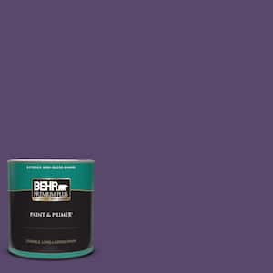 BEHR Premium Plus 1 gal. #P570-7 Proper Purple Hi-Gloss Enamel Interior/Exterior Paint