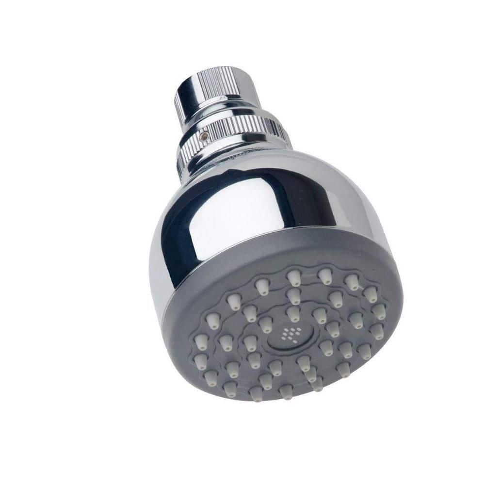 Chrome Single Function Wall Mounted Shower Head