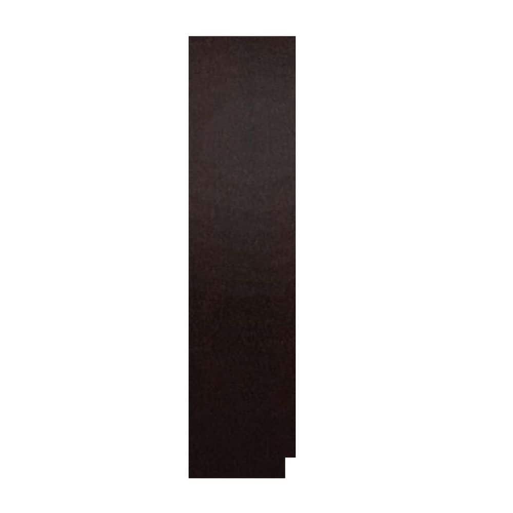 Jamestown Recessed 0.25 in. W x 96 in. H x 23.25 in. D in Espresso End Pane