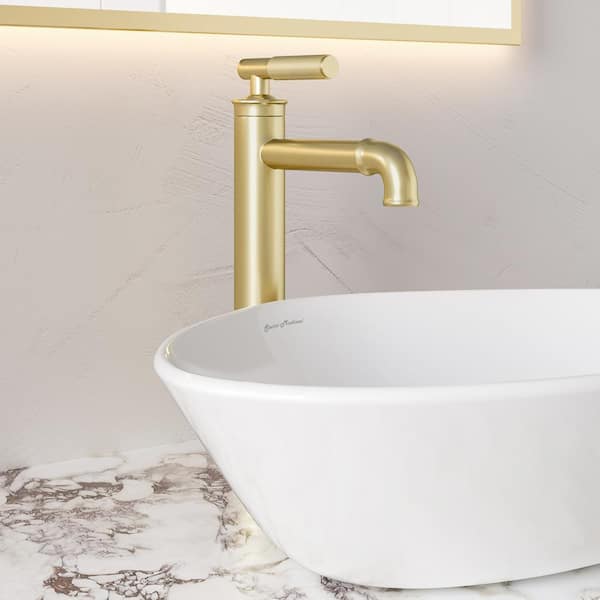 Swiss Madison Avallon Single Handle Single Hole Bathroom Faucet in Brushed Gold