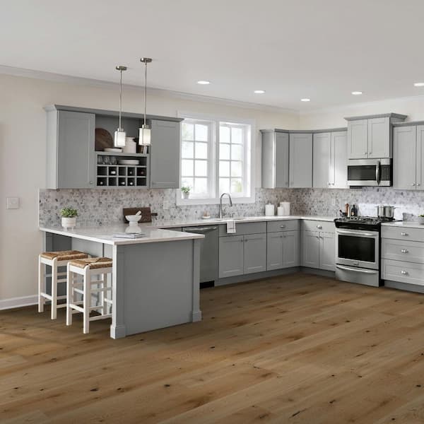 Teaberry Euro Oak 1/2 in. T x 7.5 in. W Tongue and Groove Smooth Engineered Hardwood Flooring (31.09 sq. ft./Case)