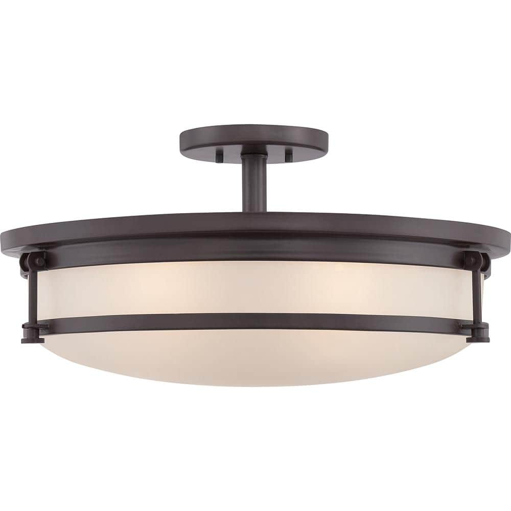 Quoizel Sailor 20 in. 5-Light Western Bronze Semi-Flush Mount SLR1720WT ...