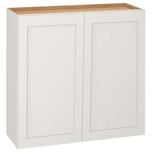 Westfield Feather White Shaker Stock Assembled Wall Kitchen Cabinet (36 in. W x 12 in. D x 36 in. H)