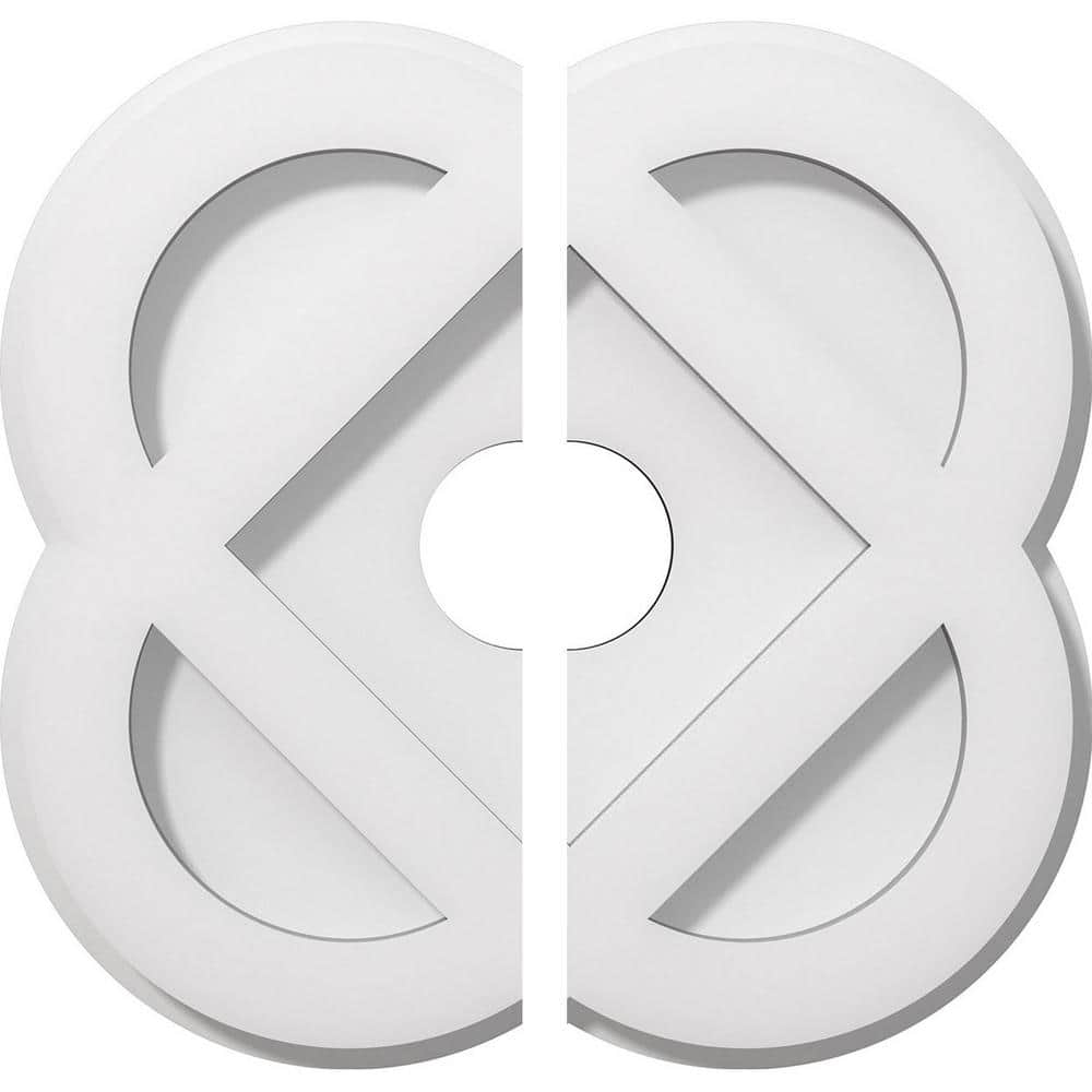 1 in. P X 4 in. C X 10 in. OD X 2 in. ID Charlotte Architectural Grade PVC Contemporary Ceiling Medallion, Two Piece price history on PriceWatchPro