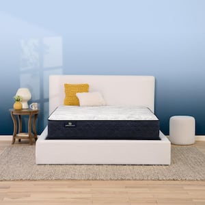Perfect Sleeper MidSummer Nights Twin Plush 10.5 in. Mattress Set with 9 in. Foundation