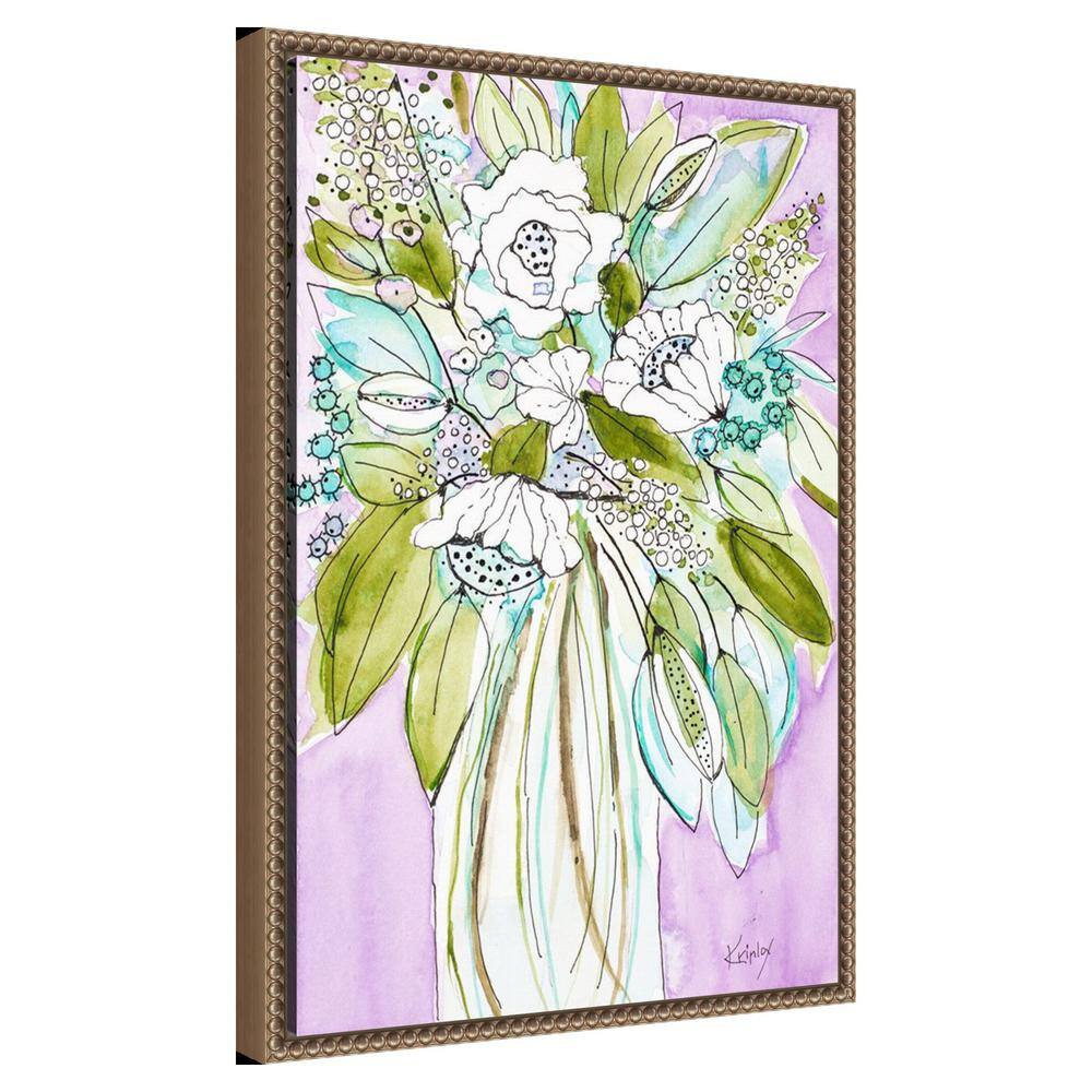 Hopeful Bouquet 16 x 23 Framed Canvas Wall Art