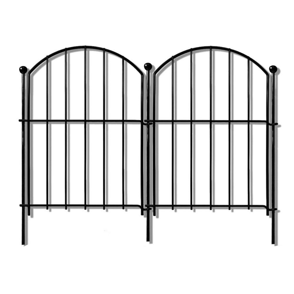17 in. Metal Garden Fence 10 Pack Rustproof No Dig Animal Barrier Arched Flower Bed Edging price history on PriceWatchPro
