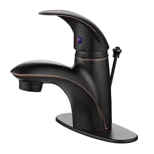 Vantage 4 in. Centerset Single-Handle Bathroom Faucet Rust and Spot Resist with Drain Assembly in Oil Rubbed Bronze