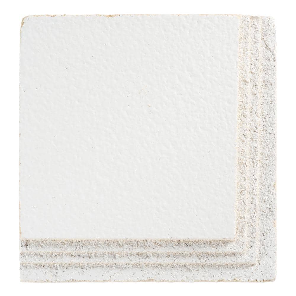 Cascade White 6 in. x 6 in. Suspended/Drop Tegular Ceiling Tile Sample